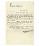 Stan Laurel Letter Signed With His Full Signature, ''Stan Laurel'' -- ''...Its very difficult to say which film I liked best - its like asking someone with I2 kids, which they like best!...''